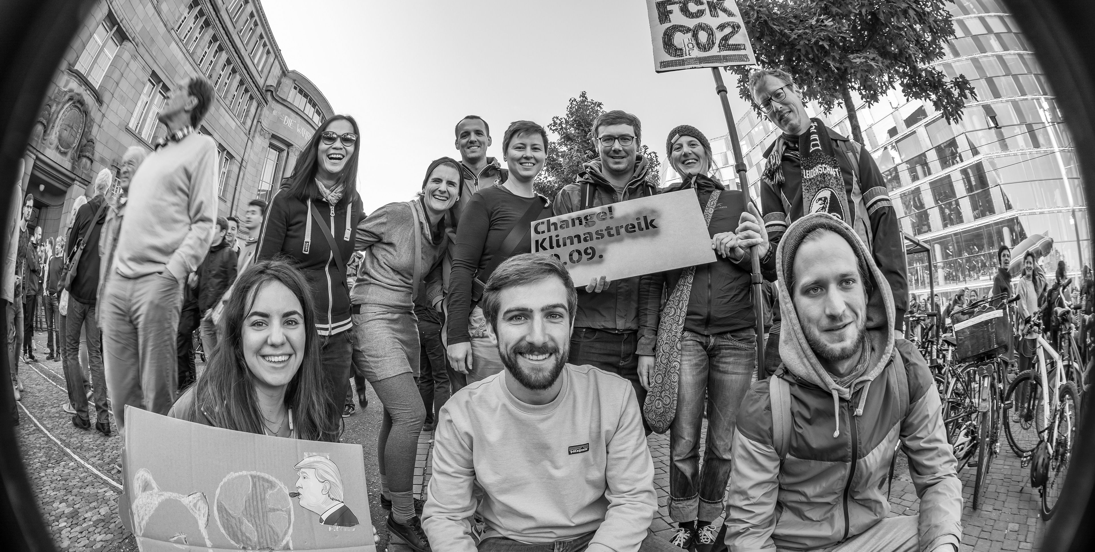 re-lounge Team beim Klimastreik in Freiburg 2018